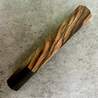 Custom Japanese Knife handle (wa handle) for 165-210mm : Figured Mun Ebony and horn