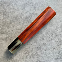 Hanoi Made Custom Japanese Knife handle (wa handle) for 210mm : Siamese Rosewood and Marbled horn
