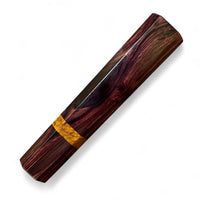 Custom Japanese Knife handle (wa handle) for 165-210 mm: Mexican Kingwood and Karelian Birch