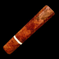 Custom Japanese Knife handle (wa handle) for 165-210 mm - Bubinga and faux ivory