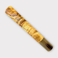 Custom Japanese Knife handle (wa handle) for 240 mm - Primavera and mabled horn