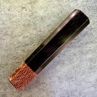 Custom Japanese Knife handle (wa handle) for 165-210mm : Gabon ebony and macadamia