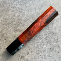 Hanoi Made Custom Japanese Knife handle (wa handle) for 240 : Siamese Rosewood and horn