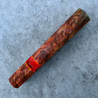 Custom Japanese Knife handle (wa handle) for 165-210mm - Double dyed maple burl