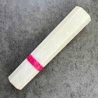Custom Japanese Knife handle (wa handle) for 165-210mm : White Pearl and Pink