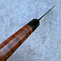 Custom Manaka Kisuke Iron Clad Aogami 1 Bunka 165 mm - Curly Hormigo and horn