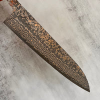 Takeshi Saji VG10W Rainbow Damascus 210mm Gyuto - Blade Only