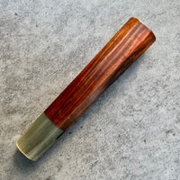 Hanoi Made Custom Japanese Knife handle (wa handle) for 210mm : Siamese Rosewood and Marbled horn