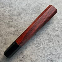 Hanoi Made Custom Japanese Knife handle (wa handle) for 240 : Siamese Rosewood and horn