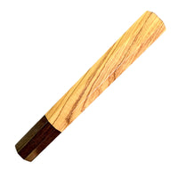 Custom Japanese Knife handle (wa handle) for 240-260 mm - Wild olive and Brazilian ebony