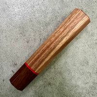 Custom Japanese Knife handle (wa handle) for 165-210mm : Black Walnut and Katalox