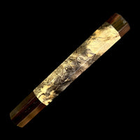 Custom Japanese Knife handle (wa handle) for 240-260 mm - Buckeye and Macassar ebony