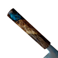 Custom Hatsukokoro Hikari SLD Gyuto 195 mm - Canxan Negro Burl Hybrid