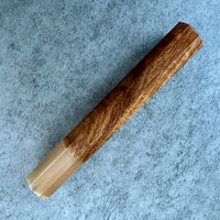 Custom Japanese Knife handle (wa handle) for 165-210mm - Tasmanian Blackwood and blonde (soft curl)