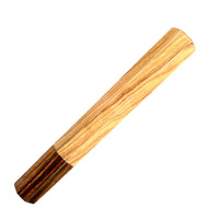 Custom Japanese Knife handle (wa handle) for 240mm : Wild Olive (Olea oleaster) and desert ironwood