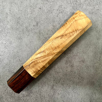 Custom Japanese Knife handle (wa handle) for 165-210 mm : Primavera and desert ironwood