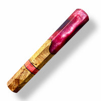 Custom Japanese Knife handle (wa handle) for 165-210 mm: Honduran Rosewood burl hybrid