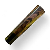 Custom Japanese Knife handle (wa handle) for 165-225 mm: Figured Mun Ebony and buffalo horn