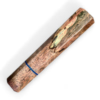 Custom Japanese Knife handle (wa handle) for 165- 210mm : Dyed spalted tamarind