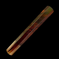Custom Japanese Knife handle (wa handle) for 240mm - Dark desert ironwood burl and marbled horn