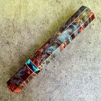 Custom Japanese Knife handle (wa handle) for 165-210mm : Dyed box elder