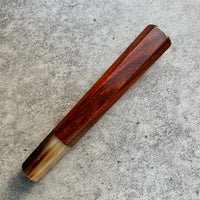 Hanoi Made Custom Japanese Knife handle (wa handle) for 210mm : Siamese Rosewood and Marbled horn
