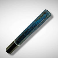 Custom Japanese Knife handle (wa handle) for 240-260mm : Dyed spalted maple, horn and vintage poker chip