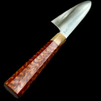 Custom Sukenari SG2 240mm Gyuto with Snakewood and Marbled Horn