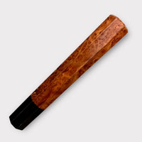 Custom Japanese Knife handle (wa handle) for 165-210 mm : Mallee burl and horn