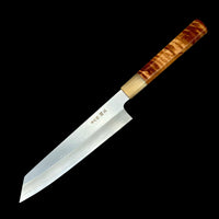 Custom Nakagawa Satoshi Ginsan 3 Kiritsuke 210mm - Koa and blonde horn