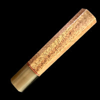Custom Japanese Knife handle (wa handle) for 240mm - Straight grain Koa and marbled horn
