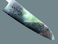 Tsunehisa ZA-18 Damascus Santoku 180mm - Blade Only