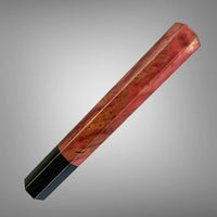 Custom Japanese Knife handle (wa handle) for 240 mm: Sequoia burl and buffalo horn | Sugi Cutlery