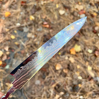 Hatsukokoro Hayabusa Rainbow Damascus B2 Petty 150 mm - Blade Only