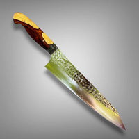 Custom Kurosaki Western Senko Ei SG2 210 mm (8”) Gyuto - Desert ironwood burl: Sugi Cutlery
