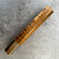 Custom Japanese Knife handle (wa handle) for 165-210mm - Koa and marbled horn