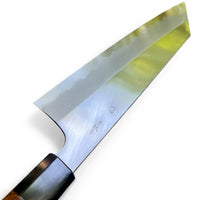Custom Sugi Tadokoro x Yoshikazu Tanaka Aogami Super Tall Kiritsuke Gyuto 240 Hon Kasumi Finish - Hawaiian Koa and buffalo horn