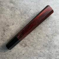 Hanoi Made Custom Japanese Knife handle (wa handle) for 240 : Siamese Rosewood and horn