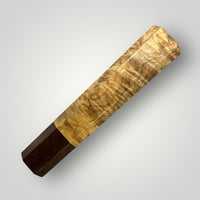 Custom Japanese Knife handle (wa handle) for 165-210 mm: Oregon Myrtle and Katalox