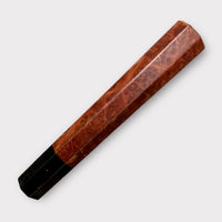 Custom Japanese Knife handle (wa handle) for 165-210 mm : Mallee burl and horn