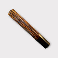 Custom Japanese Knife handle (wa handle) for 165-210mm: Desert Ironwood and horn