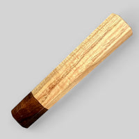 Custom Japanese Knife handle (wa handle) for 240 mm - American Chestnut and Koa