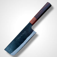 Custom Shiro Kamo AS Kurouchi TALL Nakiri 165mm - East India Rosewood