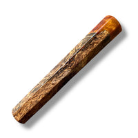 Custom Japanese Knife handle (wa handle) for 165-210 mm: Spalted Oak Burl Hybrid
