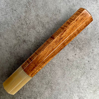 Custom Japanese Knife handle (wa handle) for 165- 210 mm knife : Tasmanian Blackwood and blonde