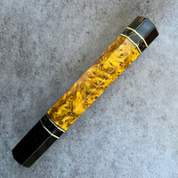 Custom Japanese Knife handle (wa handle) for 240mm - Chittum burl and horn