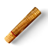 Custom Japanese Knife handle (wa handle) for 210 mm: Hawaiian Koa and Karelian birch