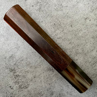 Hanoi Made Custom Japanese Knife handle (wa handle) for 165-180 : Saimese Rosewood and marble horn