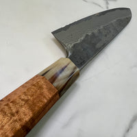 Custom Nigara Hamono Ginsan 3 Kurozome Gyuto 240 - Koa and horn