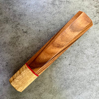 Custom Japanese Knife handle (wa handle) for 240mm - Pau Ferro and curly mango